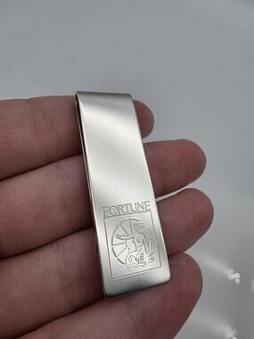 Tiffany & Co. Money Clip With Greek God Of Fortune Inscription